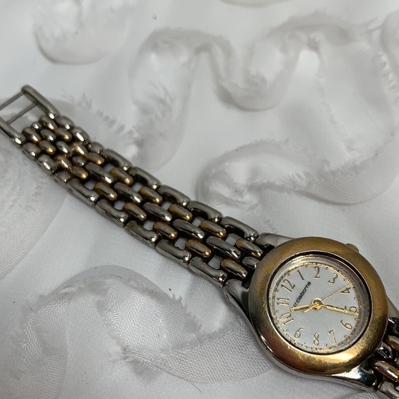 Liz Claiborne Vintage Ladies Analog Watch - Gold/Silver, 7”L - Picture 9 of 9